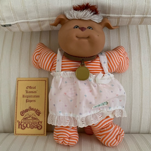 Cabbage Patch Kids | Toys | Vintage Cabbage Patch Kids Koosas Puppy Dog |  Poshmark